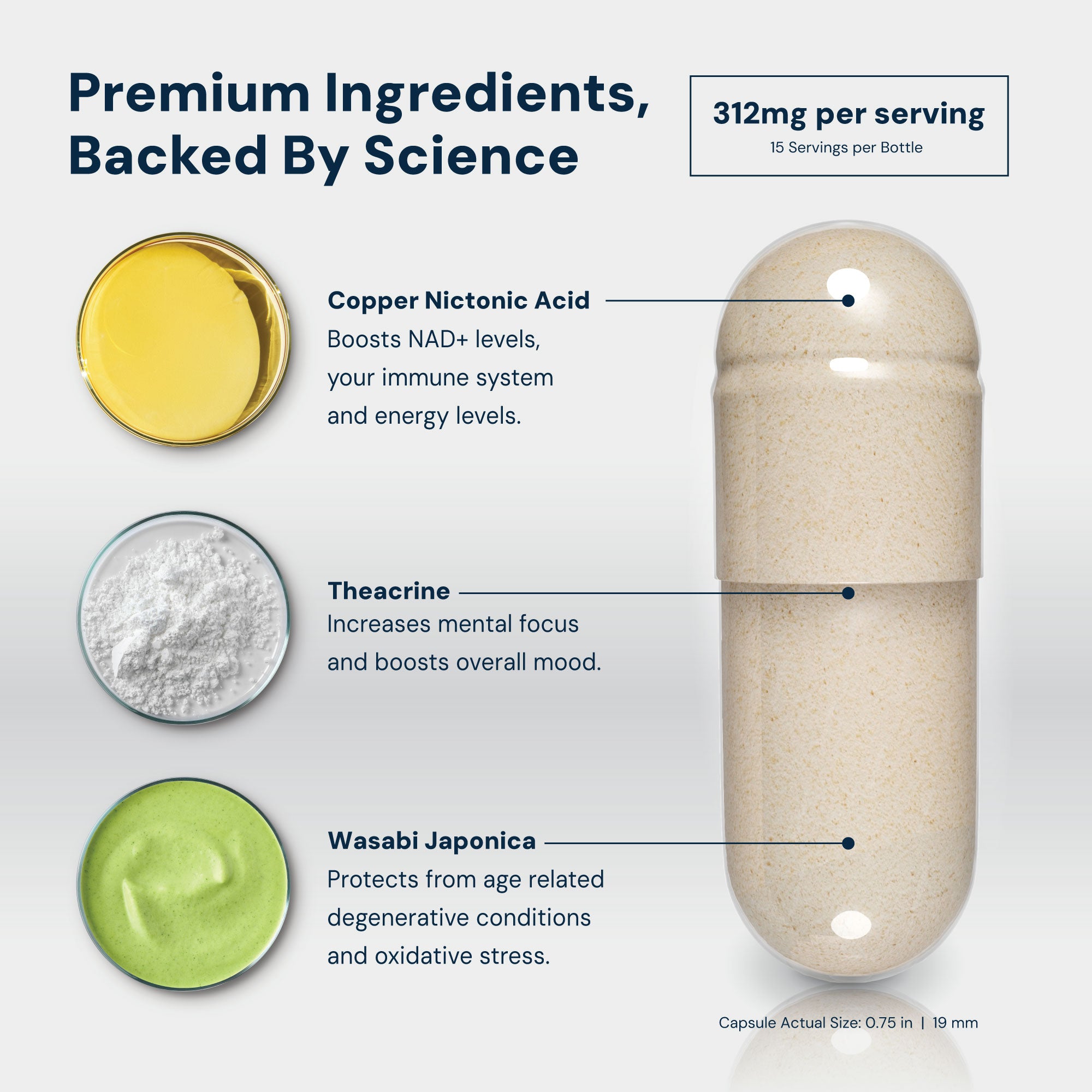 NAD3® 30 • An All Natural NAD+ Booster® Dietary Supplement (15 Day Supply)