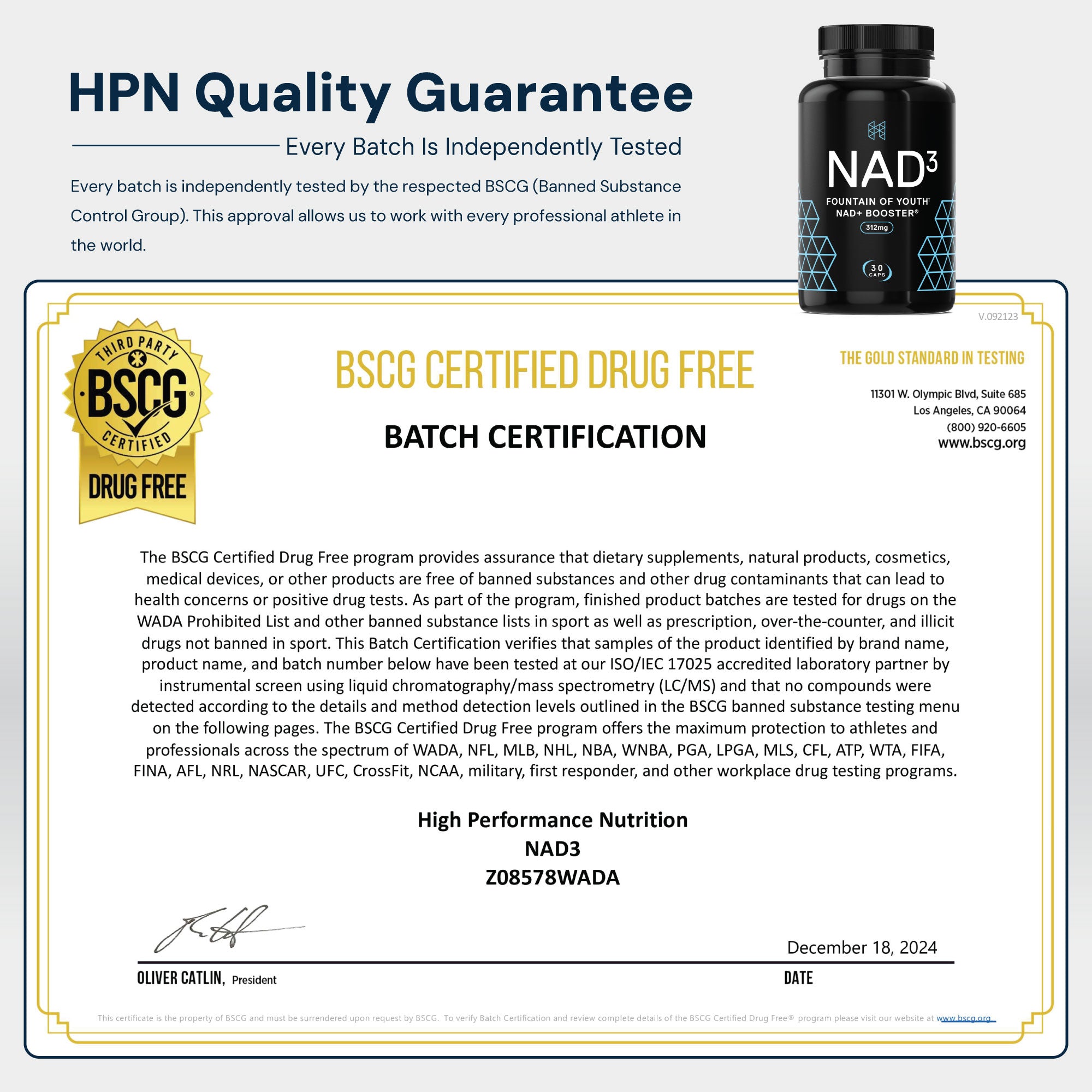 NAD3® 30 • An All Natural NAD+ Booster® Dietary Supplement (15 Day Supply)