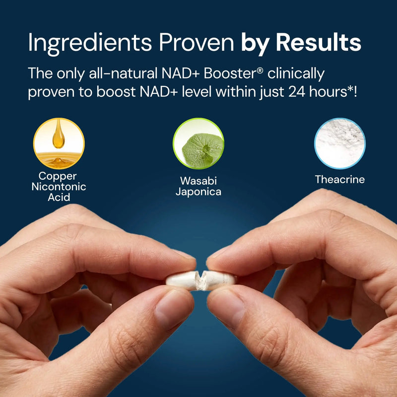 NAD3® 60 • An All Natural NAD+ Booster® Dietary Supplement (1 Month Supply)